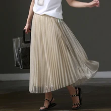 Q9903 эластичный пояс плиссированные юбки