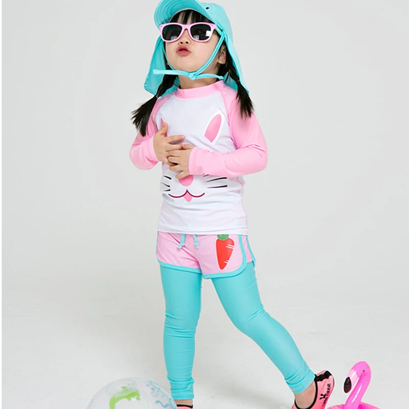 Swimsuit For Girls Kids 2018 Children's Swimwear Child Girl Rash Guard