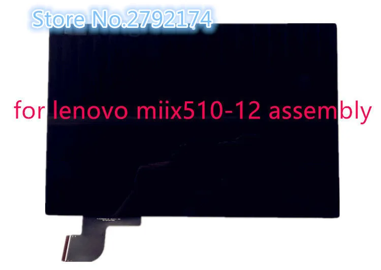 12''LED lcd экран сенсорный дигитайзер сборка для lenovo ideaPad MIIX 510-12 серия miix 510-12isk miix 510 12 с рамкой