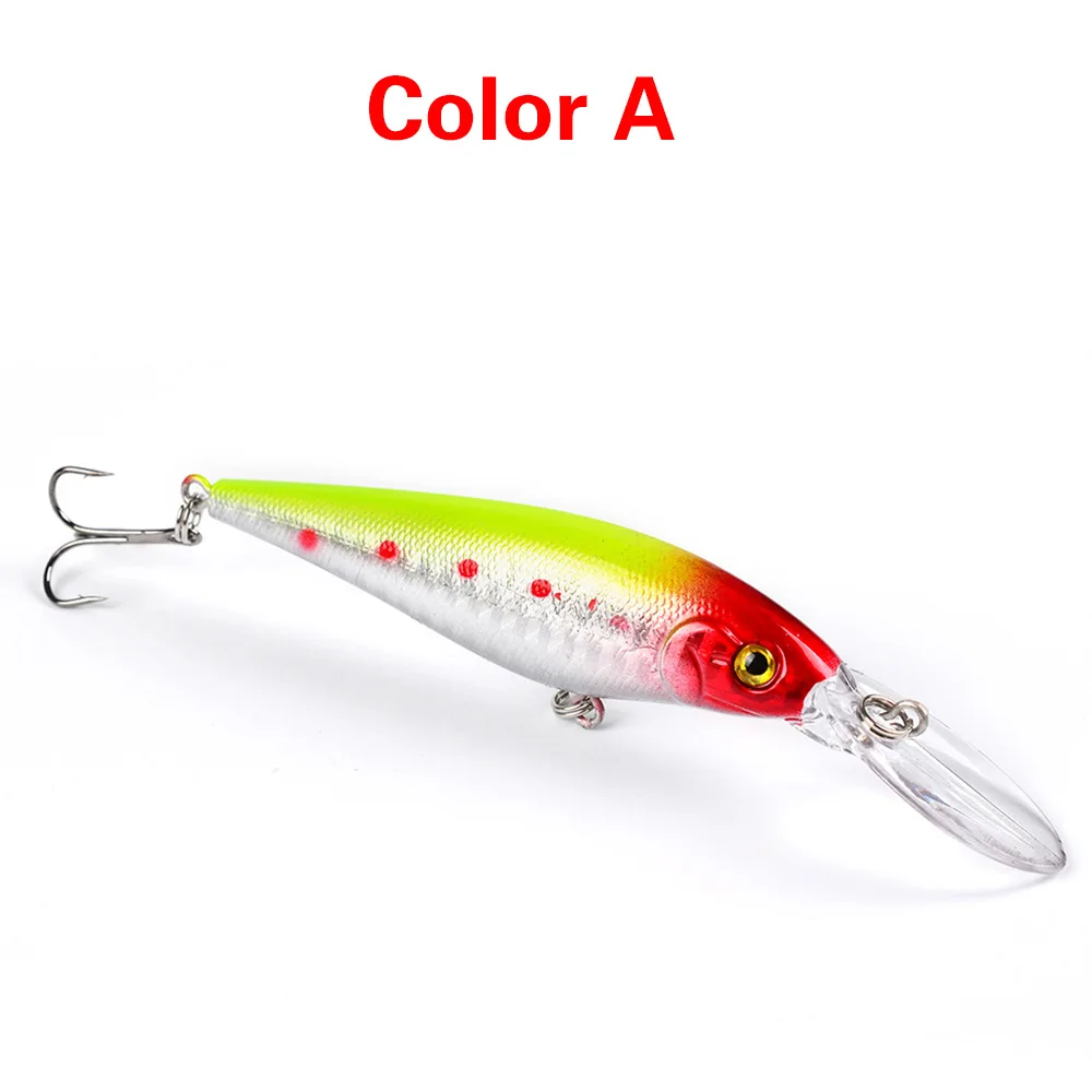 6pc Fishing lure 3"-7.6cm/12.75g Crankbait 6 color 6# Hook Hard Bait Tackle