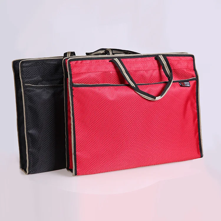 High Quality Stereo Net Portable Document Bag Zipper Data Filr Book