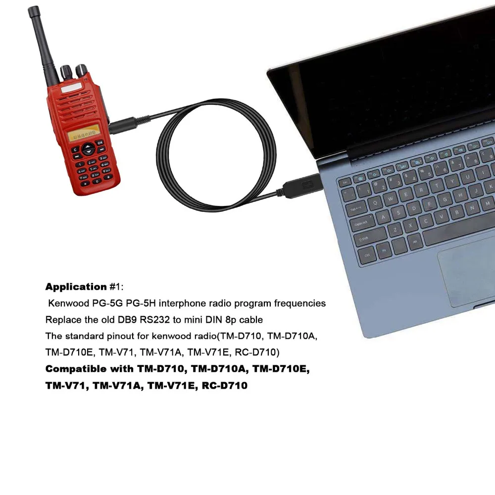 Кабель FTDI USB RS232 в mini DIN 8P мужской программируемый CAT для Yaesu FT 857|Компьютерные