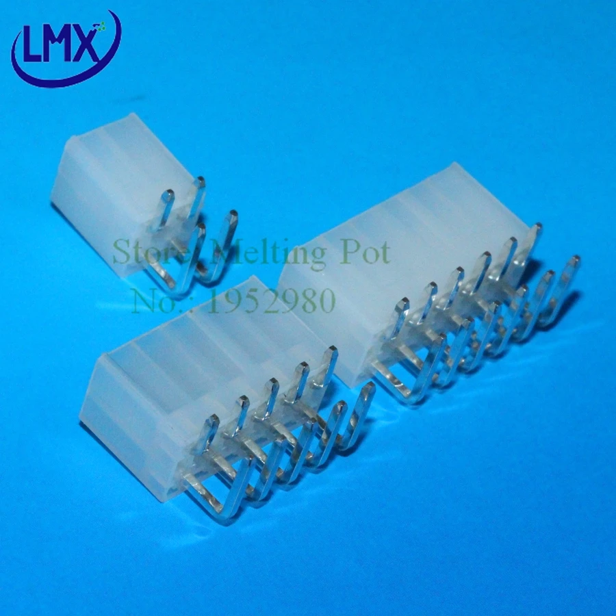 20 шт./лот 2 * 8PIN = 16 pin набор шаг 4 мм изогнутая сплошная игла 90 градусов 5557 двойной