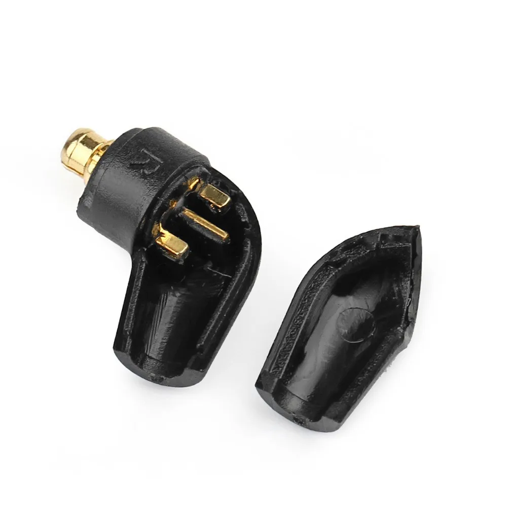 Headphone Plug Adapters HIFI DIY Audio Connector For MMCX ER4SR ER4XR SE315 SE535 UE900 Wire AUX Jack Adapter Black Transparent