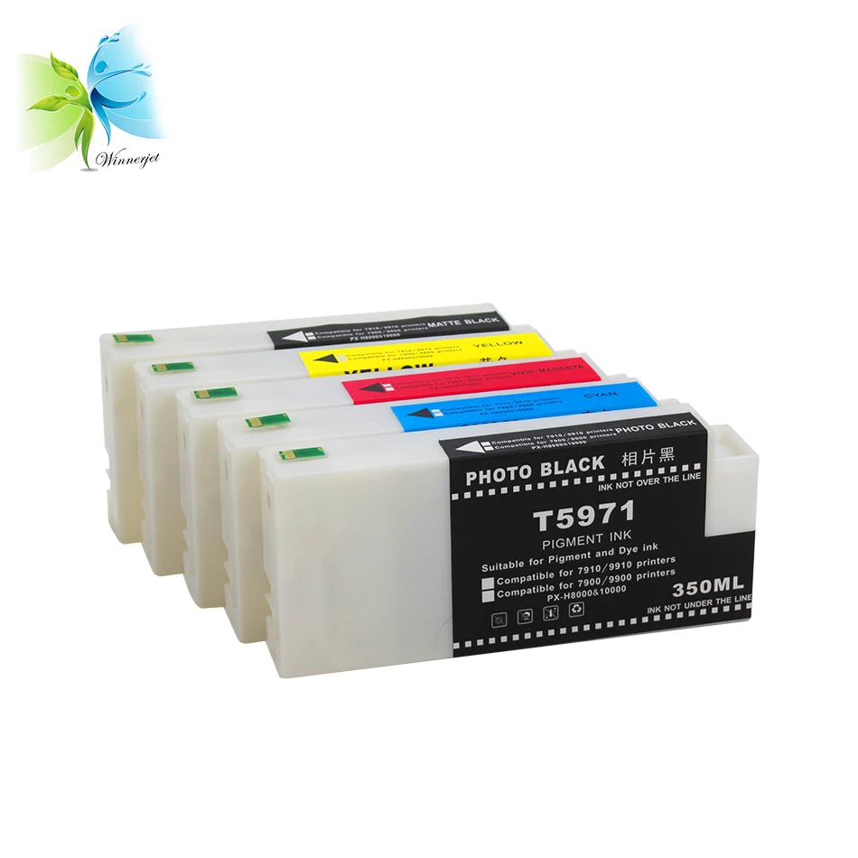 Winnerjet 350ml Compatible ink cartridge for Epson Stylus Pro 7700 9700 Printer Cartridge Full