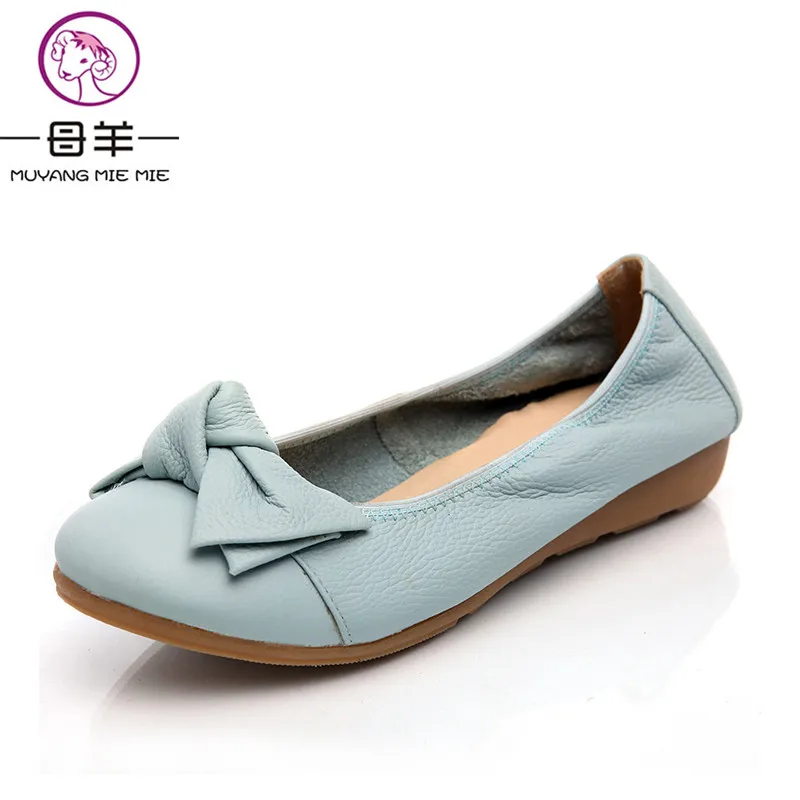 

fashion women's shoes woman genuine leather single casual flat shoes women flats size(35-40) 4 colors