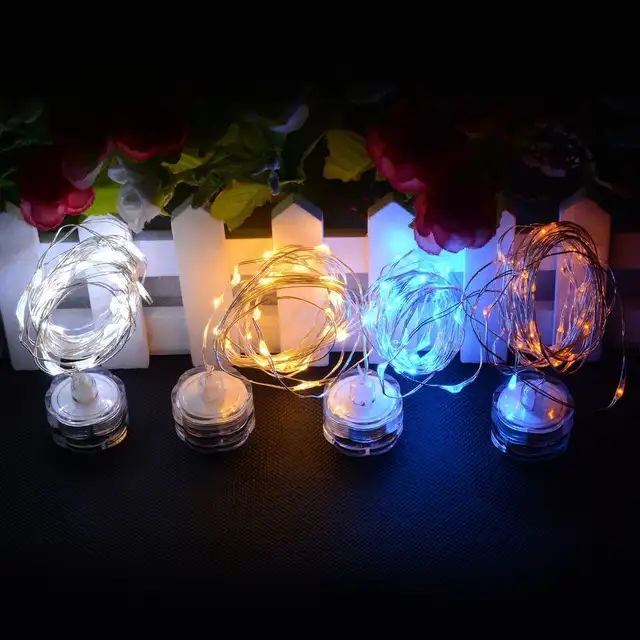 Online 20pcs Fairy Lights Battery Operated 2m 20 Led Rice Placeholder 20pcs Fairy Lights Battery Operated 2m 20 Led Rice Submersible For Christmas Table Centerpieces