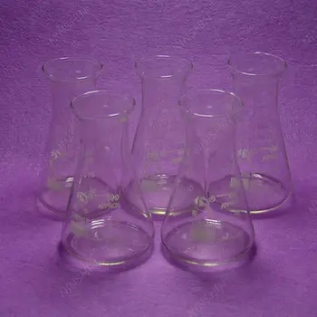 

100mL Conical Flask,Erlenmeyer Flask,with Wide Mouth,5pcs/lot,lab Glassware