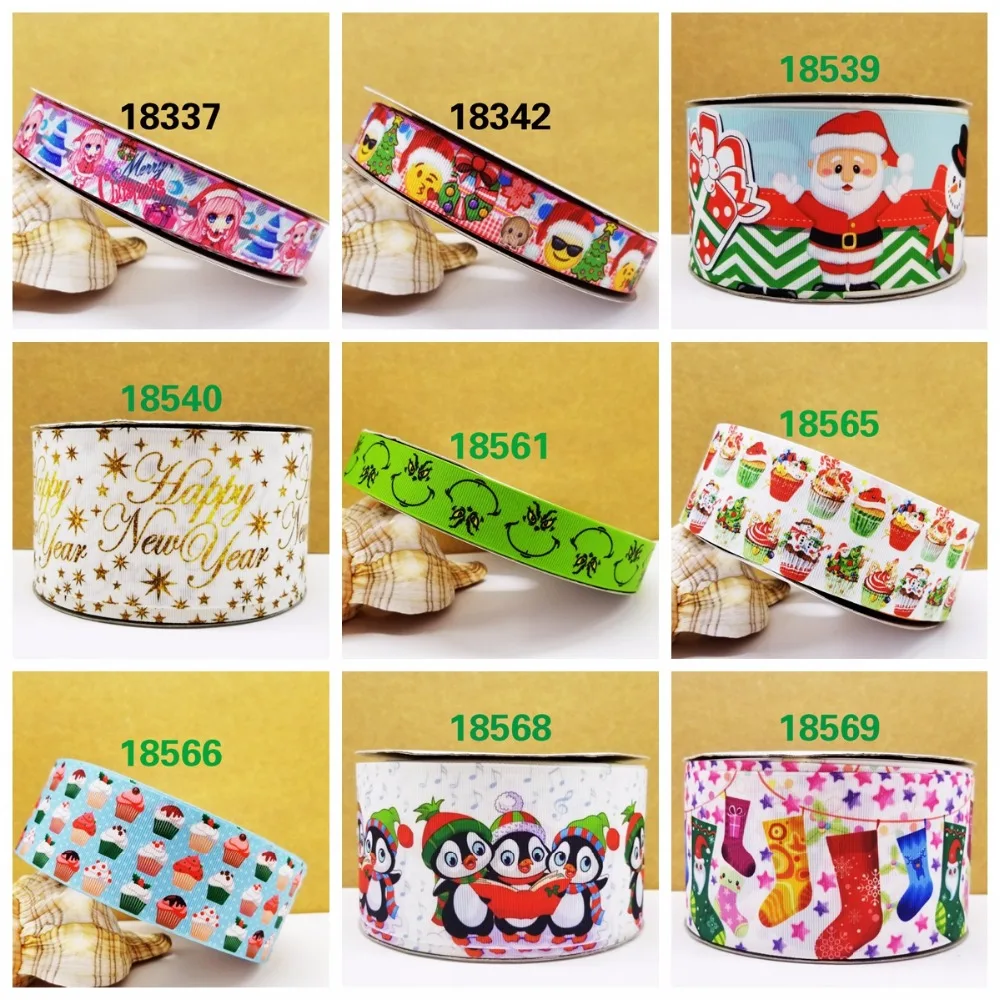 

Free shipping 50 yard cartoon printed grosgrain ribbon 18569