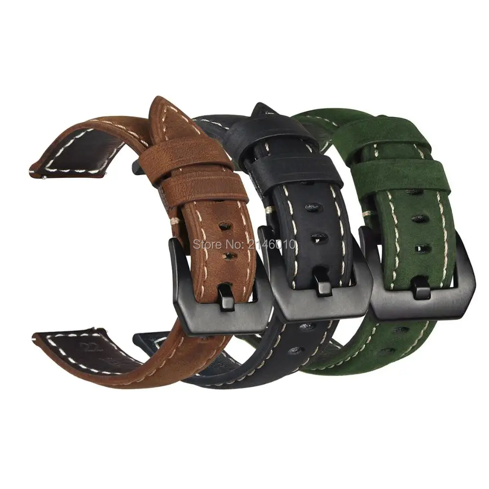 

Premium Vintage Crazy Horse Genuine Leather Strap Replacement Bracelet Watch Band for Garmin Fenix 3 / Fenix 3 HR / Fenix 5X