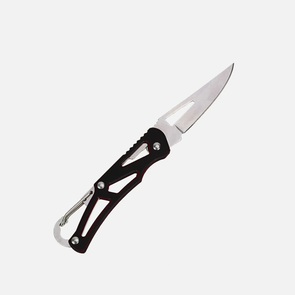 Altkomva складной карманный нож из нержавеющей стали Мини Портативный складной нож для резки фруктов практичный походный инструмент для выживания на открытом воздухе - Цвет: Black