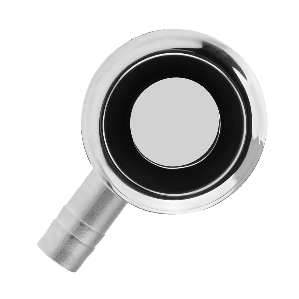 Stainless Marine Boat Fuel Gas Tank Vent Flush Mount 90 Degree Fit 5/8'' Hose Hardware and instruction