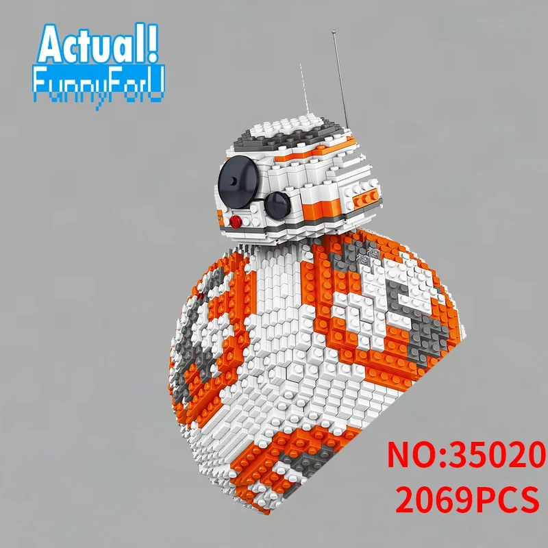 

NEW UCS LELE 35020 2069PCS Poe Dameron Astromech droid BB-8 Robot Model Building Block Gifts Bricks Kids Toys