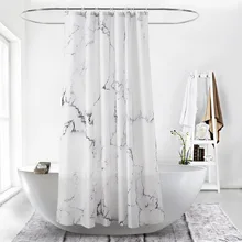 72x72 дюймов цифровая печать полиэстер Домашний декор для ванной комнаты PA покрытие водонепроницаемый мраморный узор занавеска для душа