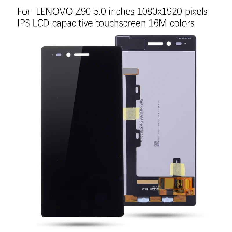 Дисплей для Lenovo Vibe Shot Max Z90 Z90A40 Z90-7 LCD в сборе с тачскрином на рамке черный