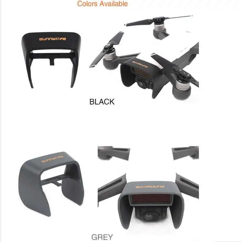 

DJI Spark Anti-Glare Gimbal Camera Protector Cover Lens SunHood Sunshade Protection for DJI Spark Drone Accessories