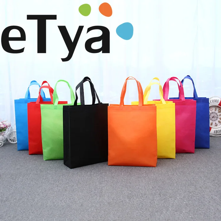 

eTya Large Capacity Reusable Shopping Bags for Women Large Folding Tote Grocery Bags Convenient Storage Solid Handbags