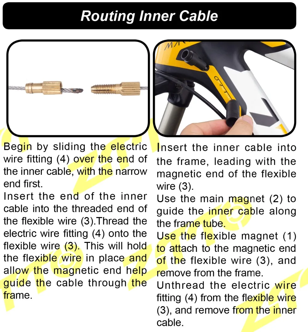 ZTTO Профессиональный велосипедный внутренний инструмент для прокладки кабеля для велосипедной рамы сдвиг гидравлического провода переключения внутренний кабель руководство установки