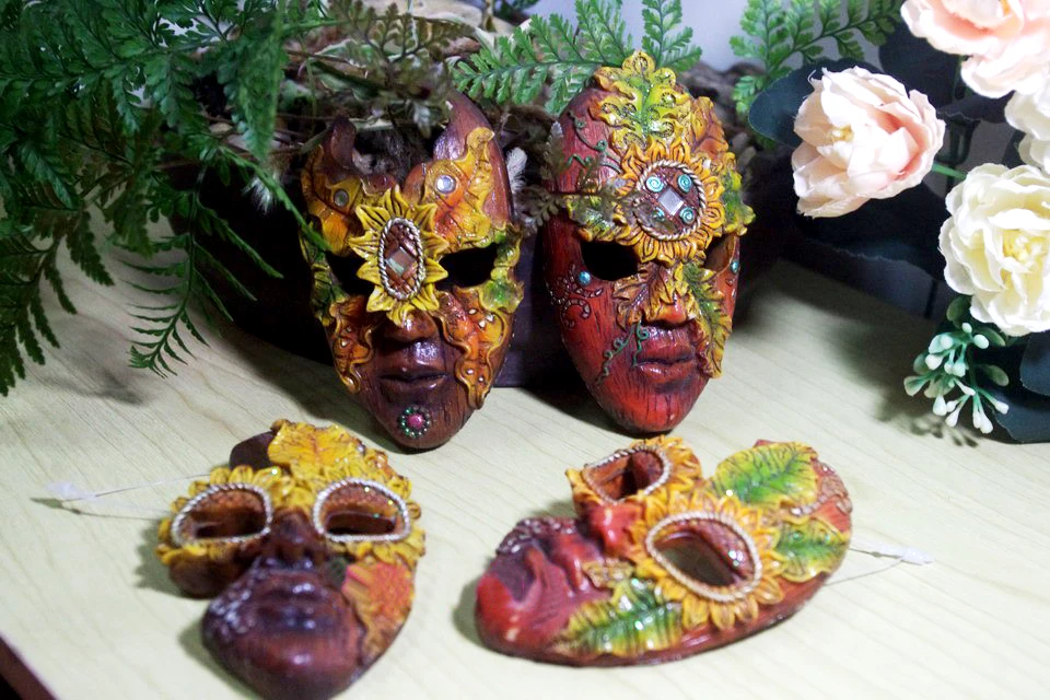 PRZY силиконовая форма листья маска кулон женщина лицо 3 стиля формы украшения дома Арома каменные формы
