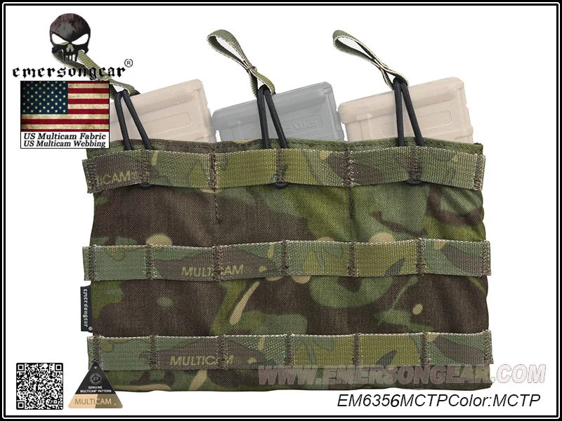 Emerson Шестерни подсумок 5,56 тройной Открытый Топ ЭМЕРСОН Тактический сумка армейские Шестерни EM6356 Мультикам AOR1 AOR2 Койот коричневый, черный