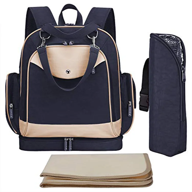 

2019 Large Capacity Diaper Bag Kits Backpack Waterproof Mother Travel Backpack Nursing Handbag Reusable Pads Bags For Trolley