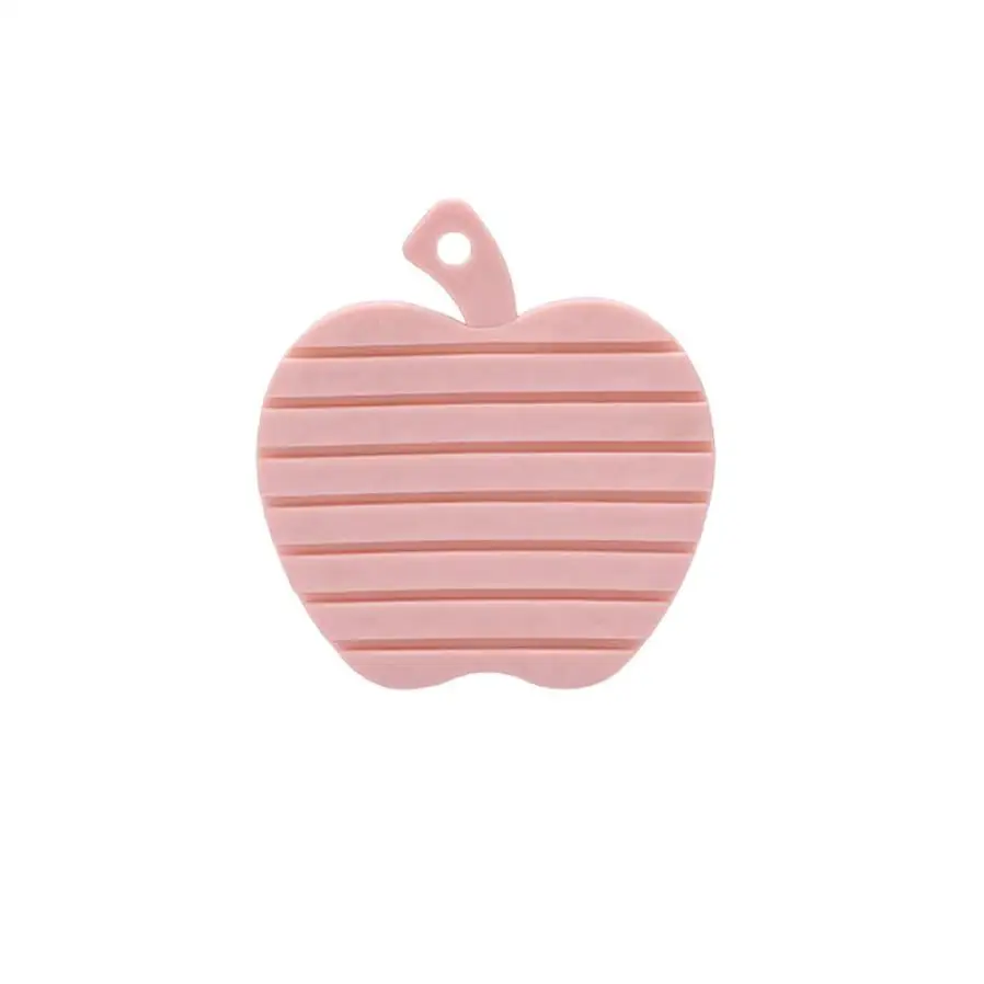 Многофункциональный Apple Форма Пластик блюдо мыть скруббер щетка для очистки Mesktop