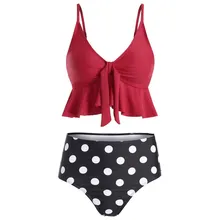 Плюс размер купальники женские из двух частей купальник сексуальные 2 шт Летние Купальники Горячая Высокая талия купальный костюм vestidos mujer