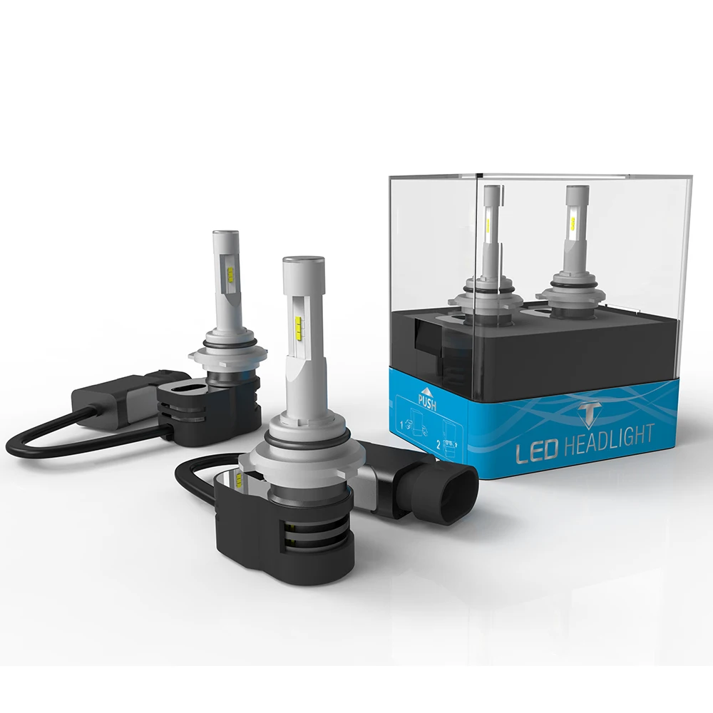 Achat 2017 9012 HIR2 Turbine T5 LED Phares Phares Ampoules Kit 60 W 8400LM LED Puces Tout en un Blanc pur 6000 K Turbon