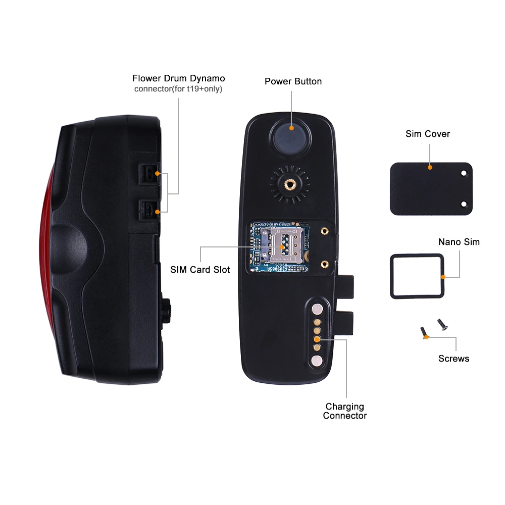 Цена Велосипедный gps трекер на велосипед задний фонарь 2600 мАч батарея Водонепроницаемый IPX7 бесплатное веб приложение велосипед gps локатор T19 сто...