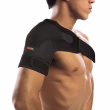 Регулируемые спортивные терапия спины плечевой бандаж Плечо Pad Обёрточная бумага Поддержка ремень один спортивные Pretector G02