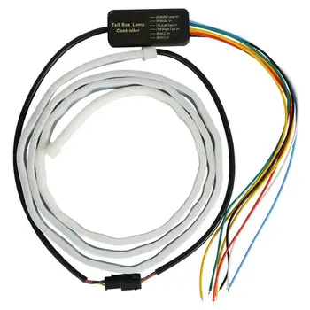 

12V Car Light LED Strip Light Rear Trunk Tailgate Luggage Tail Light 1.2/1.5M Dynamic Streamer LED Strip Signal Warnning Lamp