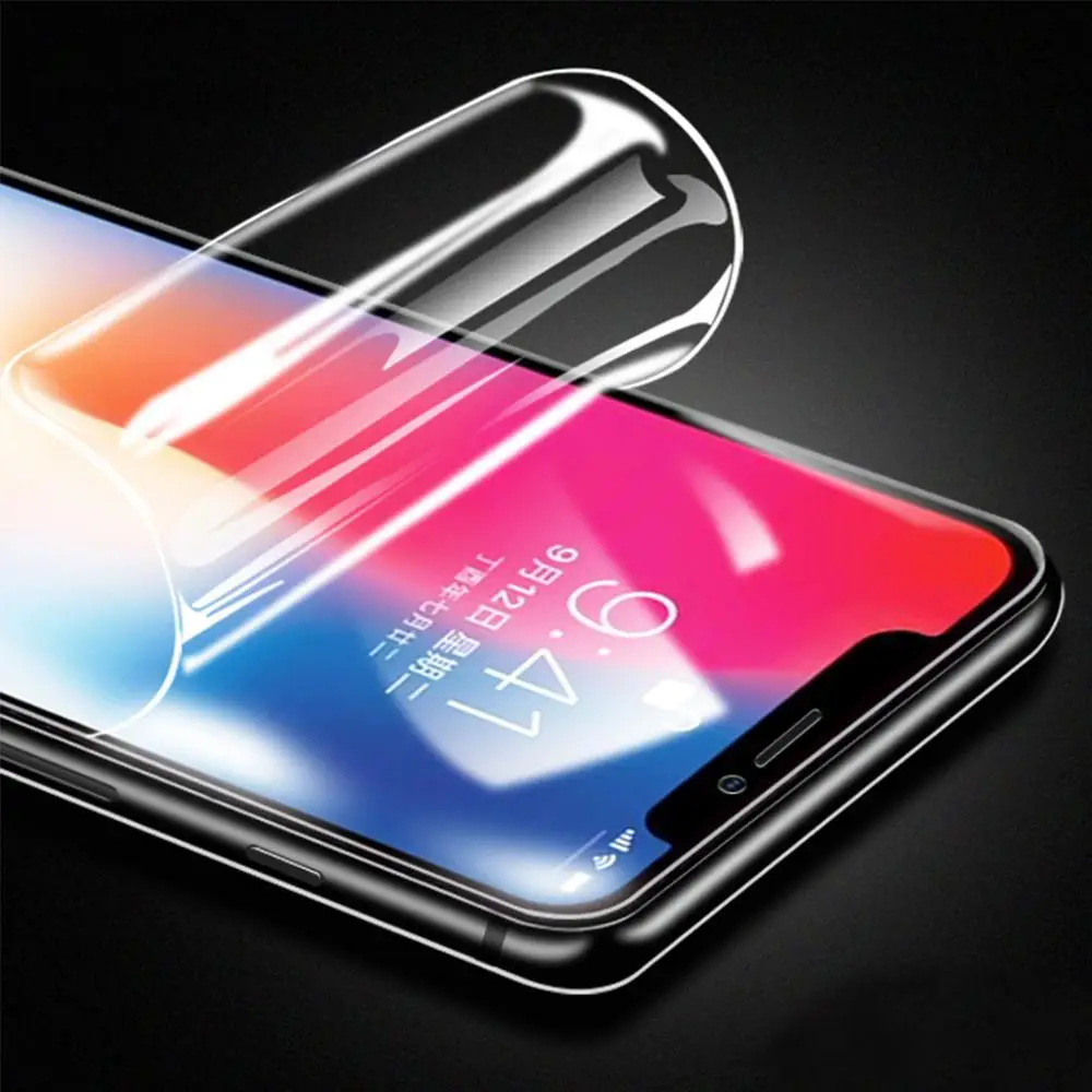 

5D Hydrogel Front Protective Film For iPhone X XR XS Max Soft TPU Screen Protector For iPhone 7 8 6 6S Plus Full Cover Not Glass