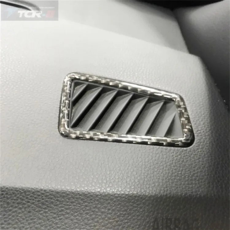 car styling For Bmw E90 E92 E93 3 Series 2005-2012 Carbon Fiber Car AC Outlet Trim Refit Air Outlet Frame Decoration 3D Stickers (3)