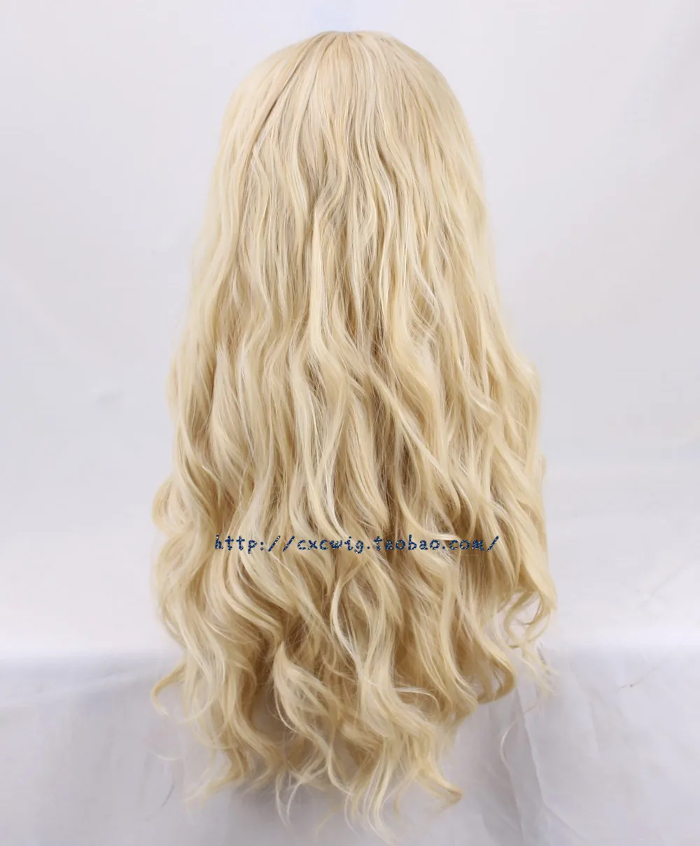 Хоббит Эльф Королева Галадриель косплей парик для женщин ролевые игры длинные светлые волнистые волосы Cate Blanchett модный парик костюмы