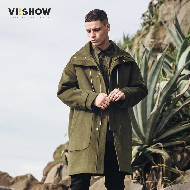 Viishow зимний мужской пальто Брендовое длинное мужские однотонные Abrigo Hombre 2019 Новый