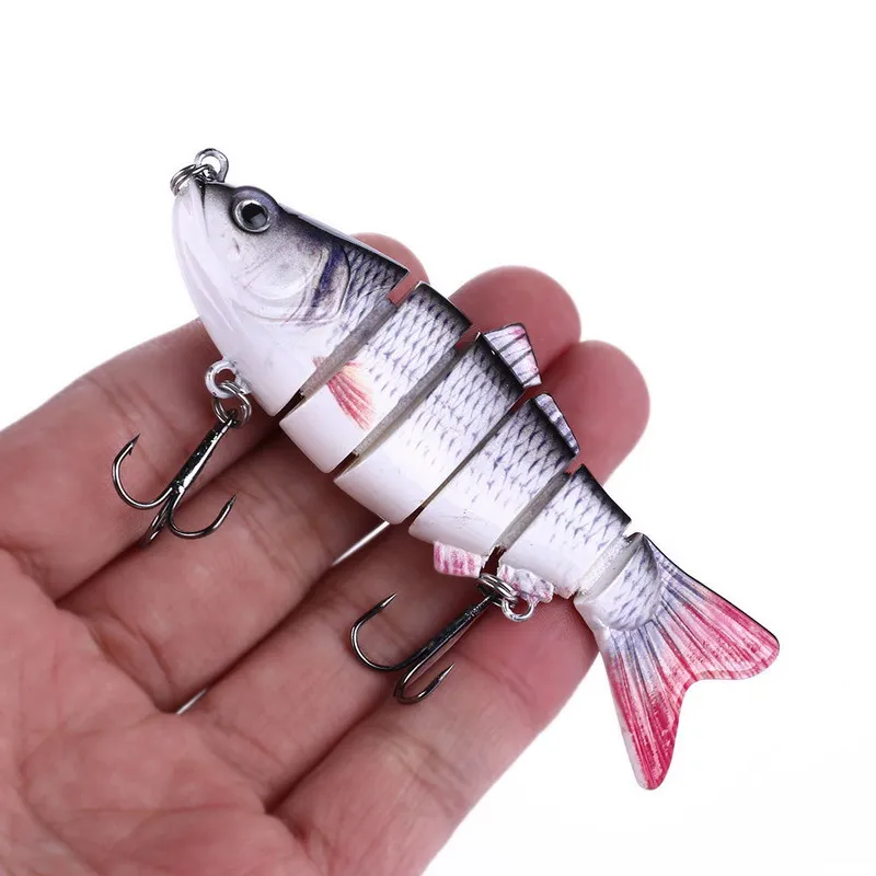 1Pcs10cm 18g 6 segement рыбы искусственные щуки приманки Соединенные рыболовные наживка