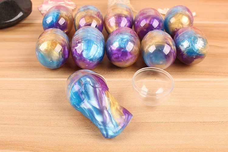 

yooap 3-piece set Creative colorful eggs mixed color crystal clay DIY jelly mud nose mud mud slimm slime toy