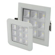 Высокое качество квадратный 85 v-265 v 4 Вт, 9 Вт, 16 Вт, 25 Вт светодиодные осветительные панели Скрытая Решетка Светодиодный светильник решетка потолка канал