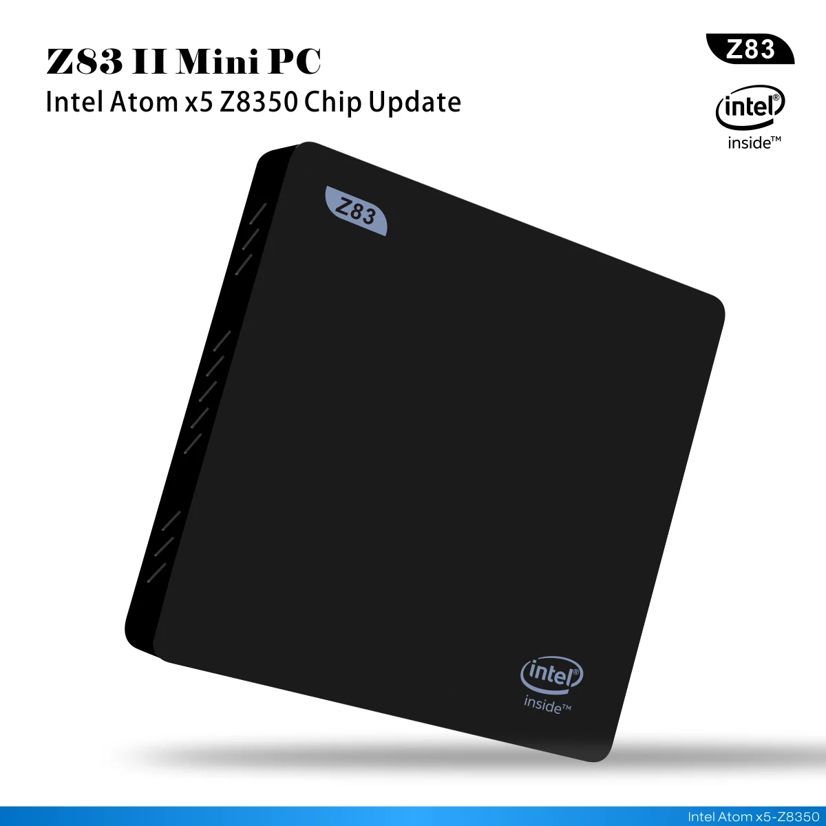 Z83II Мини ПК Windows 10 Intel Atom Z8350 Четырехъядерный 4 ГБ/64 Гб 5,8G двойной WiFi 1000M LAN Настольный win10 лицензированный Мини компьютер