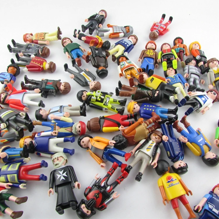 1 шт. фигурки Playmobil игрушки Оригинальные мини кирпичи Пираты Рыцари полицейские