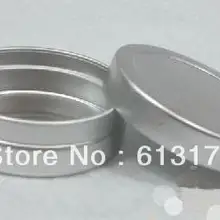 60 шт 20 г пустая, алюминиевая банка для крема косметические контейнеры многоразового использования Упаковка косметические банки