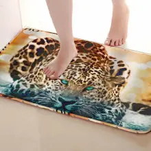Леопардовый Стиль Коврик для ванной комнаты, смешной Противоскользящий коврик для ванной, занавески для душа s аксессуары, соответствующие вашей душевой занавеске
