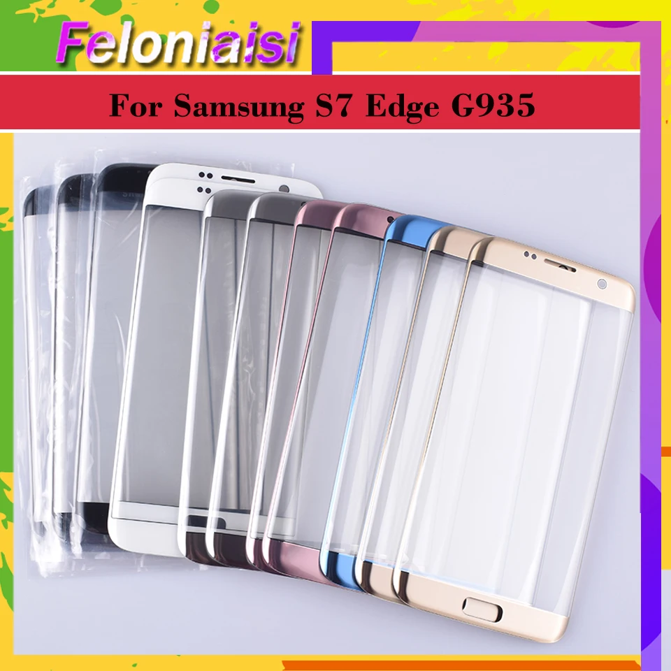 

10Pcs/lot For Samsung Galaxy S7 Edge G935 G935F G9350 SM-G935F Touch Screen Front Glass Panel TouchScreen Outer Glass Lens
