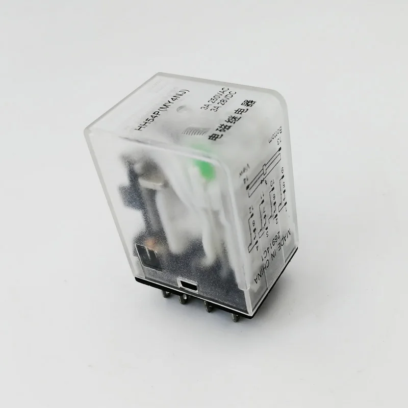 Реле MY4NJ HH54P, микро электромагнитное реле DPDT, светодиодный, 220 в пост. Тока, 12 В, 24 В|Реле| | АлиЭкспресс