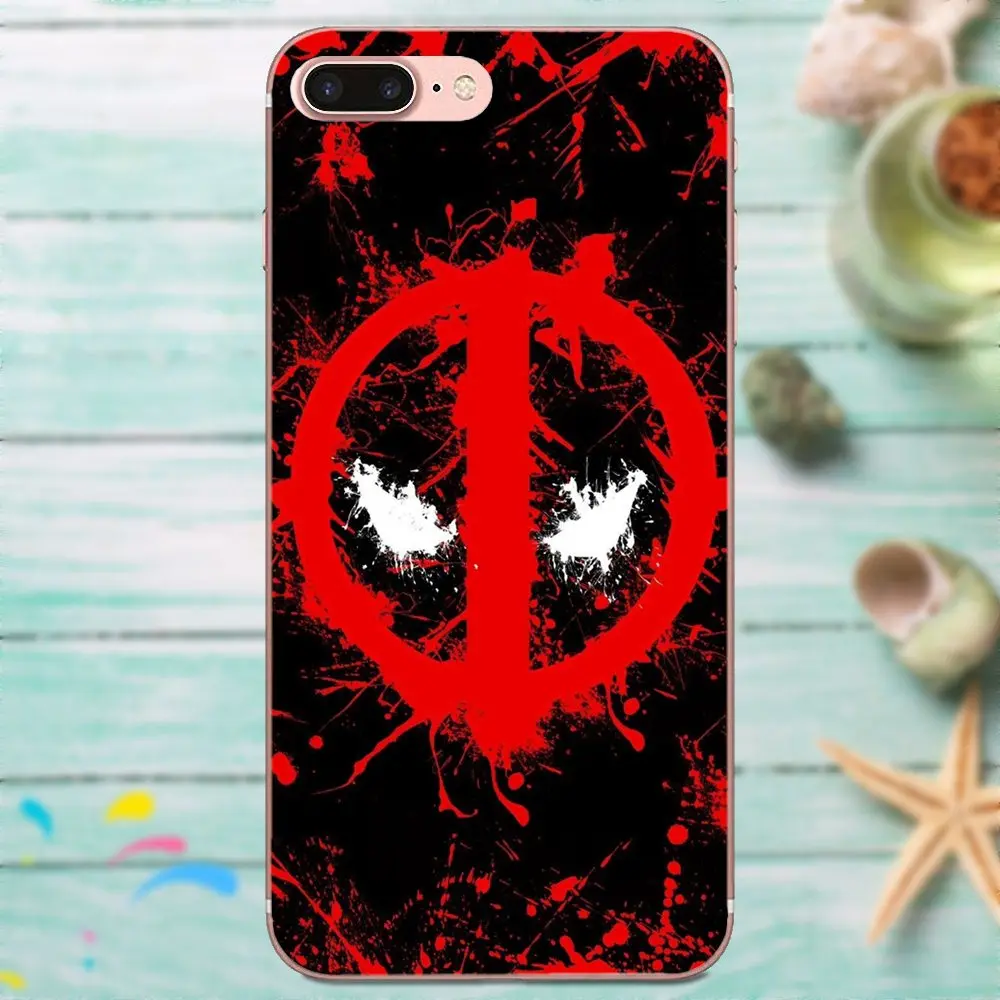 Мягкий с рисунками из ТПУ Марвел Дэдпул логотип для LG Nexus 5 5X G2 G3 mini spirit G4 G5 G6 K4 K7 K8 K10