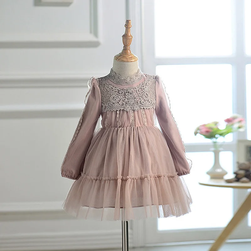 6p510 Lace Baby Girls Dress 2017 New tutu dresses wedding dresses Princess wholesale baby boutique clothing
