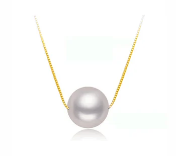 

Women Gift word 925 Sterling real Lu Tong natural pearl pendant necklace, , chain, single pearl, clavicl Jewellery