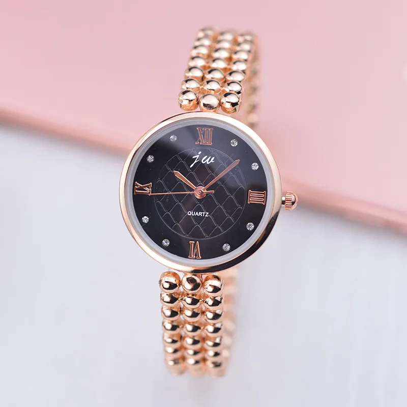Jw модные брендовые женские роскошные жемчужный браслет золотые кварцевые часы с бриллиантами дамские подарки студенческие наручные часы Relojes Mujer