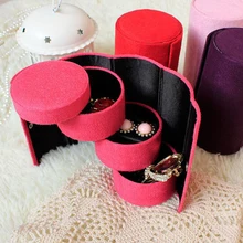 Joyería del terciopelo del Anillo Pulsera Pendientes Contenedor de Almacenamiento Organizador Caja de Regalo