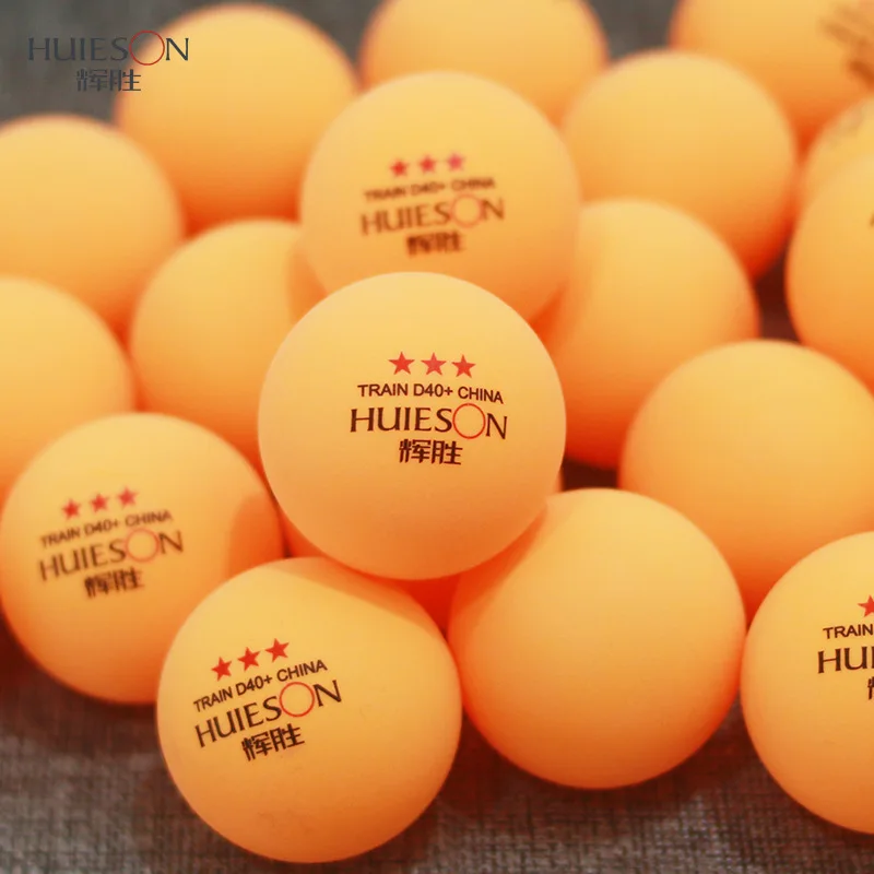 100 шт./лот, 3 звезды, материал, белые оранжевые мячи для настольного тенниса, 40+ АБС-пластик, мячи для пинг-понга